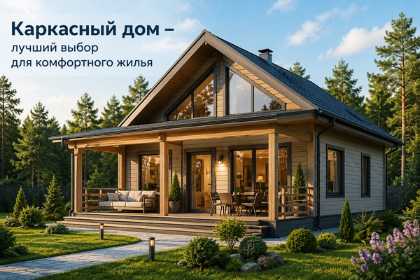 Каркасный дом - лучший выбор для комфортного жилья