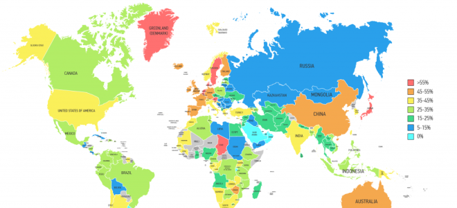 Налоги в разных странах мира: таблица 2022 года