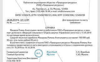 Справка с работы для визы шенген 2022: образец