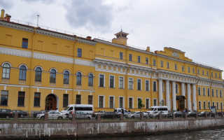 Юсуповский дворец в Санкт-Петербурге — подробная информация с фото