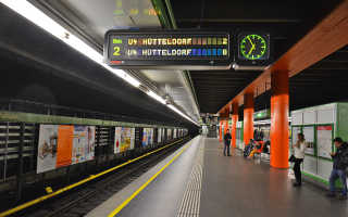 Схема расположения станций метро в Вена