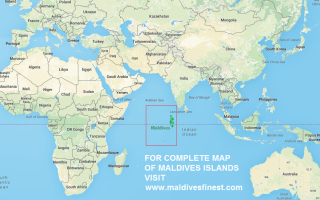 Где находятся Мальдивы на карте мира и Индийского океана