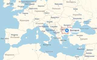 Карта Болгарии на русском языке с городами: подробная карта, побережье Болгарии