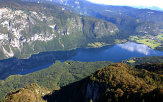 Бохинь – самое крупное озеро Словении